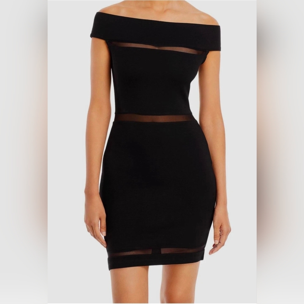 French Connection Women's Dress 6 Black Stretch Bandage Bodycon Party NWT $138
